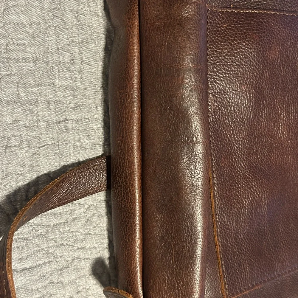 Portland Leather Dark Brown Laptop Bag